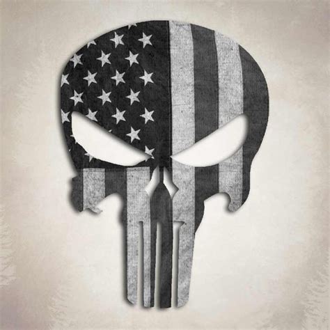 Punisher Skull Subdued Flag Sniper Decal Military Sticker