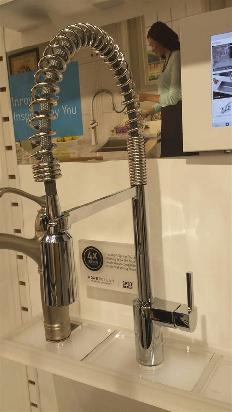 This kitchen sink faucet comes with shield spray technology. kitchen faucet | Kitchen faucet, Faucet, Kitchen