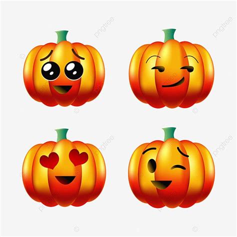 Pumpkins Halloween Vector Png Images Creative Halloween Emoji Pumpkin