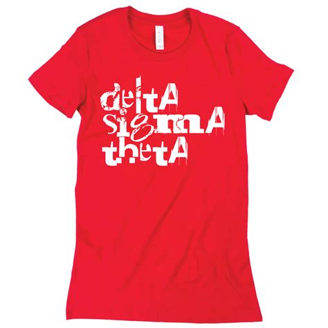 Short Sleeve Red Grunge Delta Sigma Theta Tee Needthattee