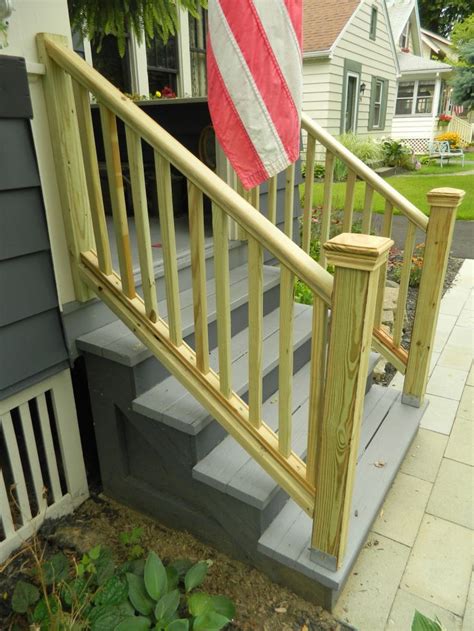 Craftsman Porch Stair Railing Itty Bitty Bungalow Outdoor Stair