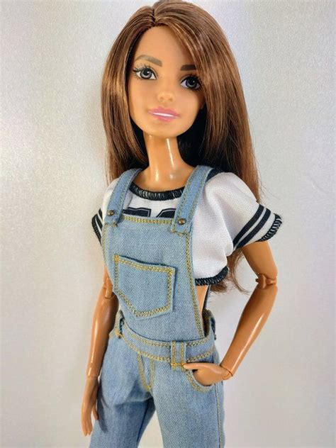 Barbie Clothes Barbie Jeans Denim Overalls For Barbie Doll Etsy Barbie Dress Fashion Barbie