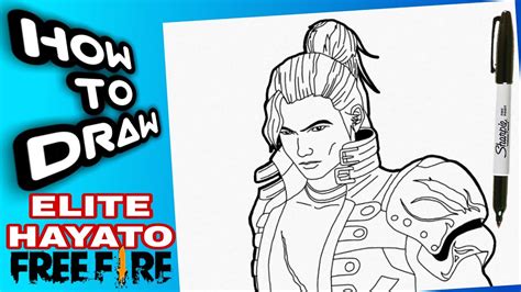 How To Draw Elite Hayato Free Fire Drawings Como Dibujar A Hayato