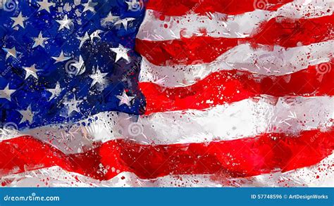 Usa Flag 3d Waving Flag Design The National Symbol Of Usa 3d