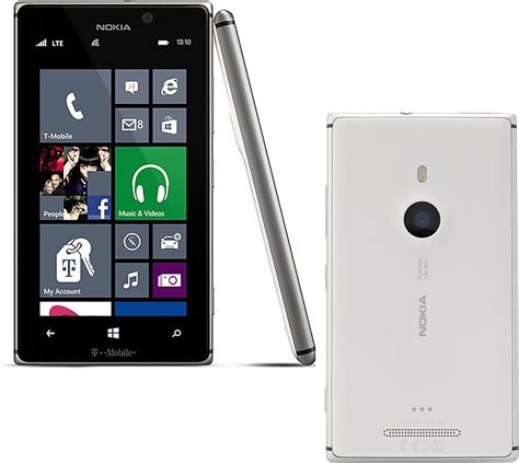 Nokia Lumia 925 16gb T Mobile White Silver Excellent