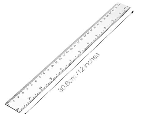 12 Inch Ruler 5pcs 30cm Ruler With Centimeters And Inches Plastic Me