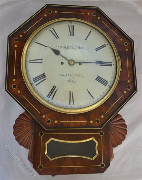 Antiques Atlas Twin Fusee Dropdial Wall Clock Handley Moore Londo