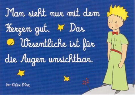 Stöbert in hunderten zitaten des autors und in einer großen produktauswahl rund um den sympatischen kleinen kerl. "Só se vê bem com o coração, o essencial é invisível aos olhos" Der Kleine Prinz | Zitate ...