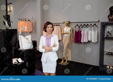 Female Boutique Owner Stock Photo Image Of Beautiful 53494884