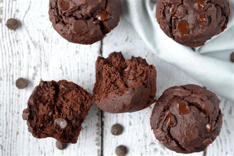 Chocolade Brownie Muffin Recept Vegan Glutenvrij HealthiNut