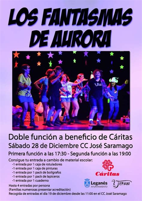 Teatro Los Fantasmas De Aurora A Beneficio De Cáritas Ocio En Leganés