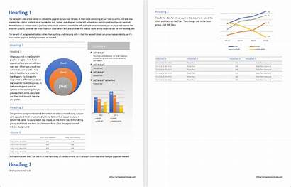 Word Report Template Business Ms Templates Office