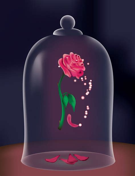 An Image Of A Pink Rose Under A Glass Dome With The Words Roses In