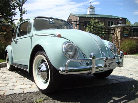 Classic Vw Bugs 1965 Bahama Blue Beetle Restored Sunroof For Sale