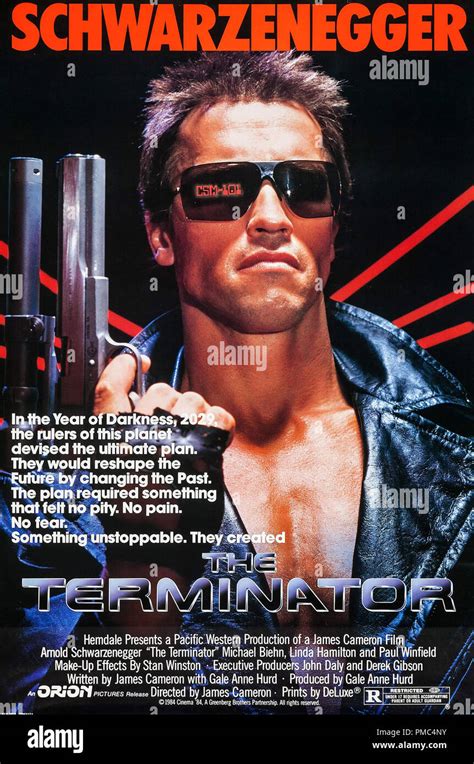 Arnold Schwarzenegger The Terminator Orion 1984 Poster File