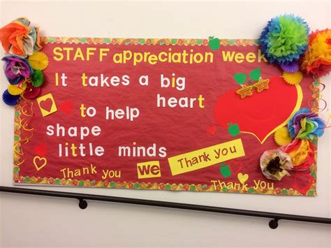 Staff Appreciation Bulletin Board Ideas