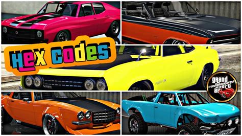 New List Of Gta 5 Modded Crew Colors With Hex Codes And In Game