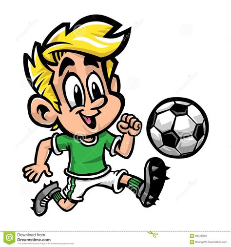 Soccer Football Kid Stock Vector Illustration Of Play 69316639