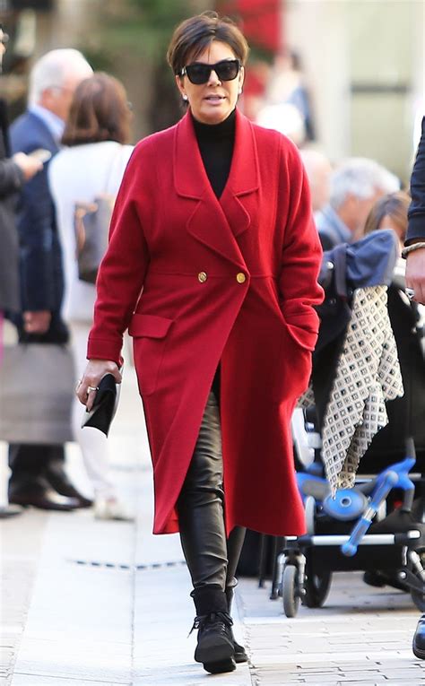 Kris Jenner From Stars At Paris Fashion Week Spring 2016 E News