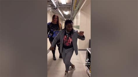 Nia Jax And Rejinald Dancing Tik Tok Video Wwe Tik Tok Wwetiktok