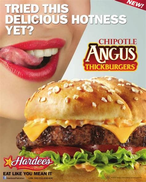 Hardees Chipolata Angus Thick Burgers Print Ad 2014 Brandsynario