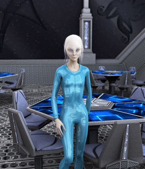 Syanna Vashta Narada S Galactic Art Grey Alien Alien Girl Aliens And Ufos