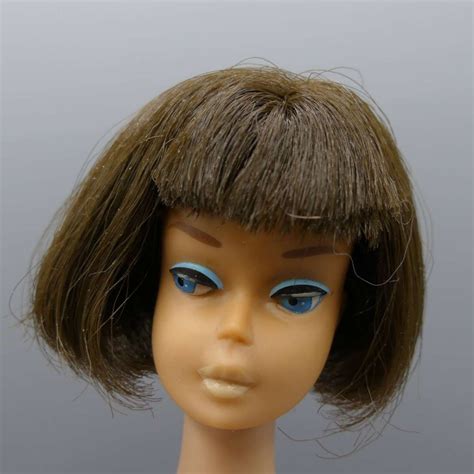 American Girl Short Hair Brunette Vintage Barbie Doll 1070 From 1965