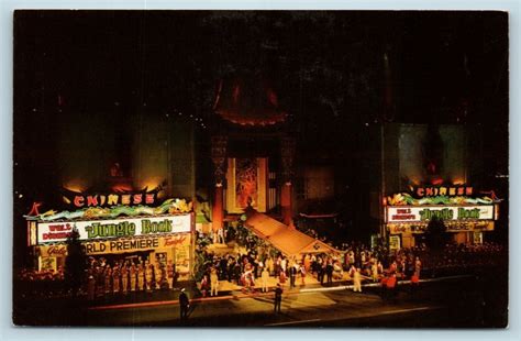 Postcard Ca Hollywood Graumans Chinese Theatre Disney Jungle Book