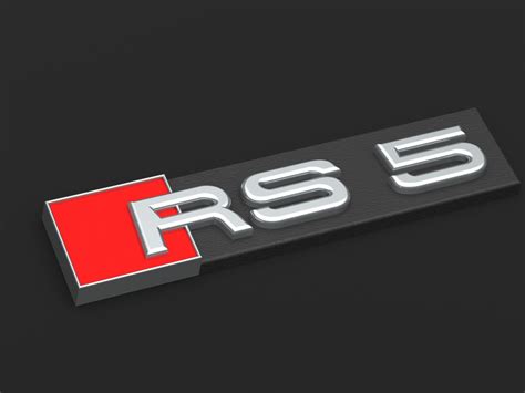 Rs5 Logo 3d Cad Model Library Grabcad