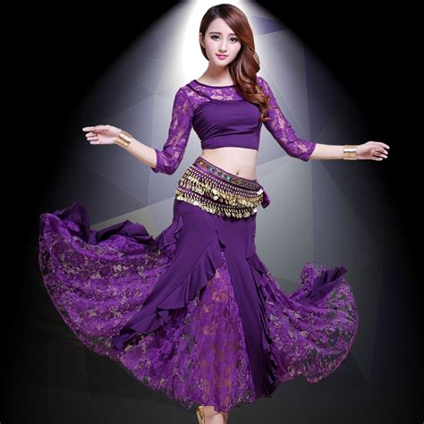 2018 new belly dance costumes belly dancing skirt bollywood practice permance stage wear top
