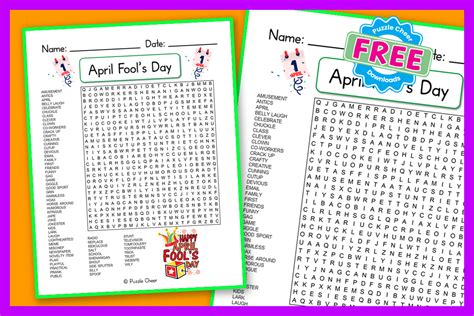 April Fool S Day Word Search Puzzle Puzzle Cheer