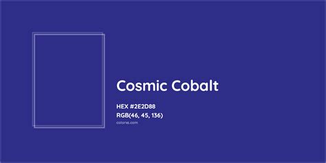 Cosmic Cobalt Complementary Or Opposite Color Name And Code 2e2d88