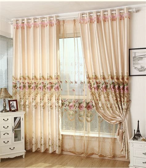 Cheap Price Luxury Embroidered Curtains European Style Curtains For