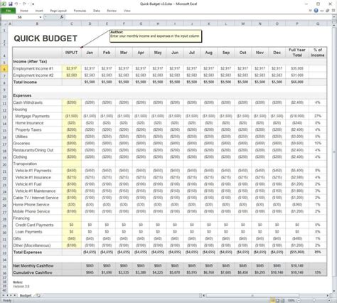 Real Estate Excel Template