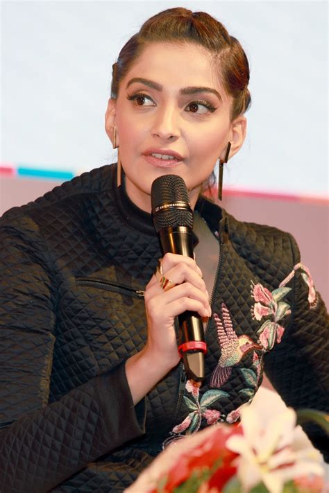 Sonam Kapoor Looks Gorgeous In Black Dress During The Launch Of The