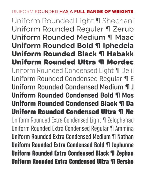 Uniform Rounded Soft Geometric Typography On Behance