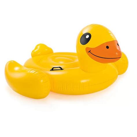 Intex Yellow Duck Ride On Pool Float 57556ep The Home Depot