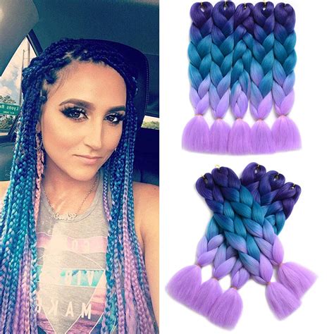 Braiding Hair 5pcslot Synthetic Hair Extensions Ombre Twist Braids