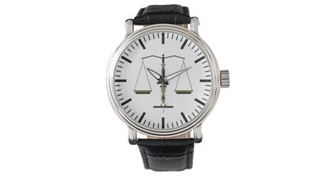 Classy Scales Of Justice Law Best Ts Wrist Watch Zazzle