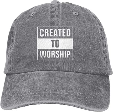 Amazon Com Created To Worship Christian Baseball Cap Unisex Vintage