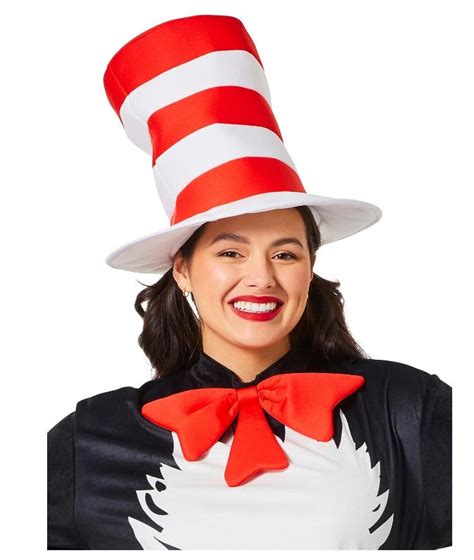 Cat In The Hat Adult Hat Dr Seuss Christmas Costume Accessory Ad