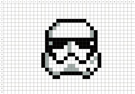 Stormtrooper Premier Ordre Star Wars Pixel Art