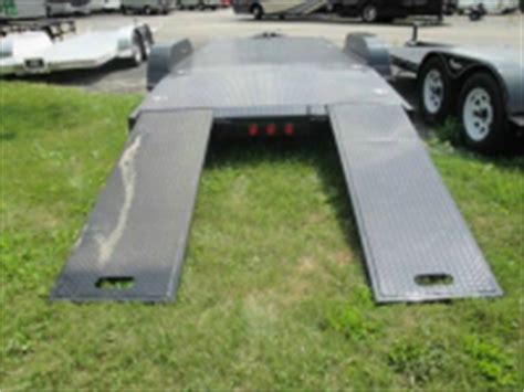 Only way i would buy a trailer with slide out ramps is if they slid in and out the side of the trailer. 18' Open Car Trailer Full Steel Deck Slide Out Ramps ...
