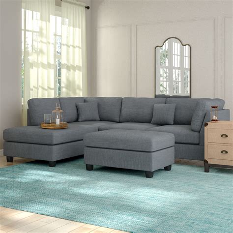 30 Ideas Of Norfolk Grey 3 Piece Sectionals With Laf Chaise