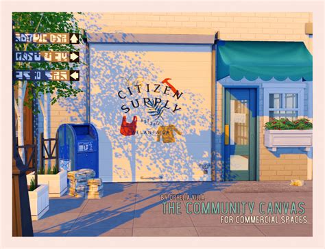 The Community Canvas For Commercial Spaces 46 Swatches Sims 4 Retail
