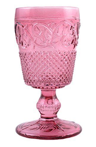 Katie Alice “highland Fling” Pink Glass Goblet By Creative Tops 275ml 10 Fl Oz Glass Pink