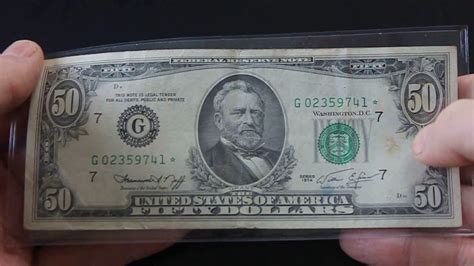 Rare 1974 Fifty Dollar Star Note Found In Circulation Youtube