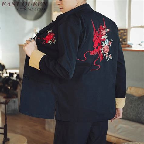 Oriental Clothes Men 2019 New Shanghai Tang Suit Chinese Mandarin Jacket Embroidery Traditional