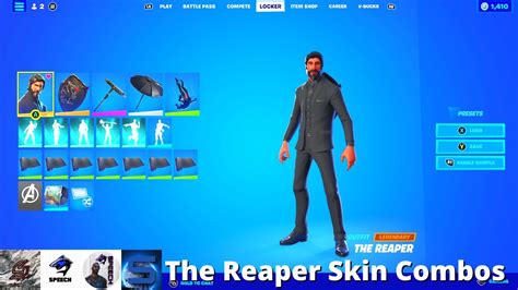 The Reaper Skin Combos Fortnite Battle Royale Youtube