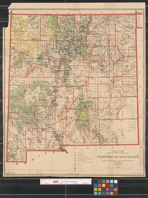 Territory Of New Mexico Compiled From The Official